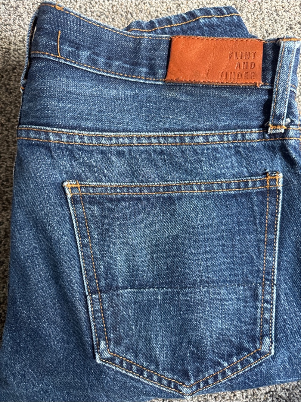 NWOT Huckberry Flint And Tinder Straight Leg Jeans